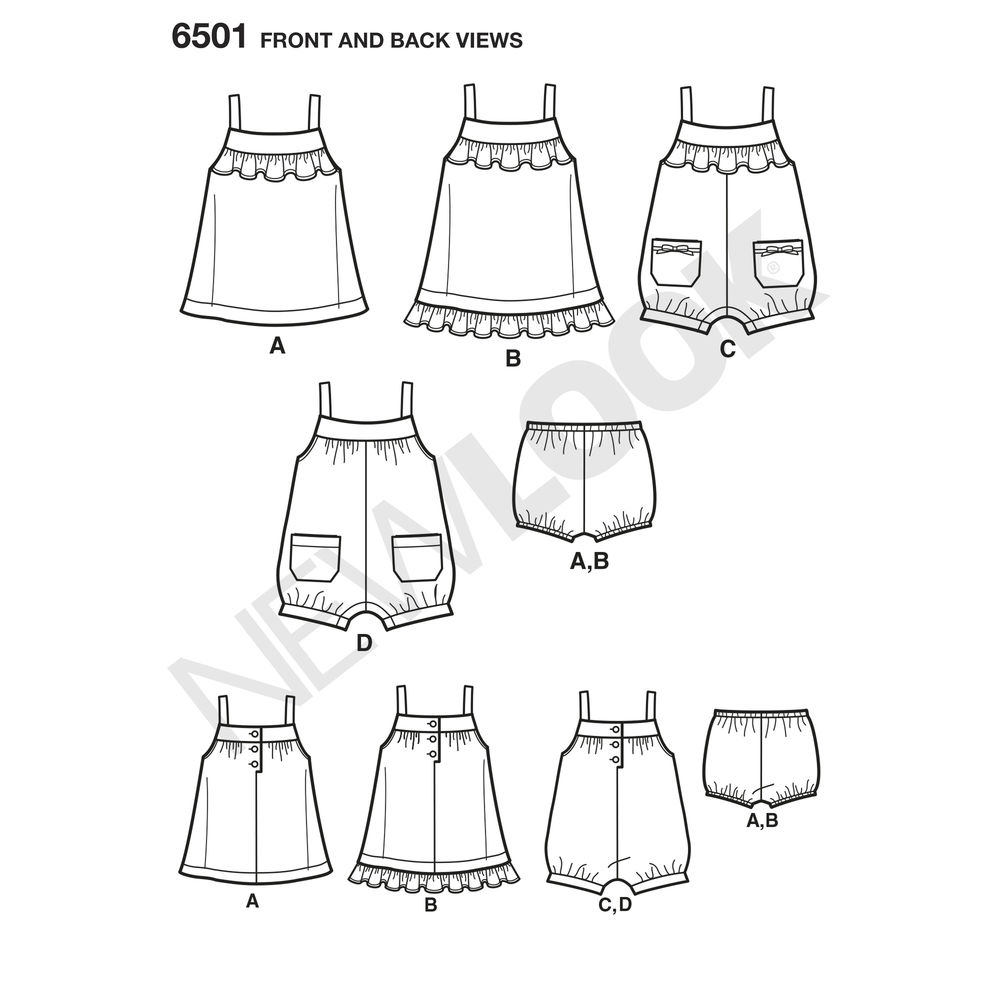 6501 - Sewing- Patterns- NZ - dresses, childrens, babies, toddlers ...