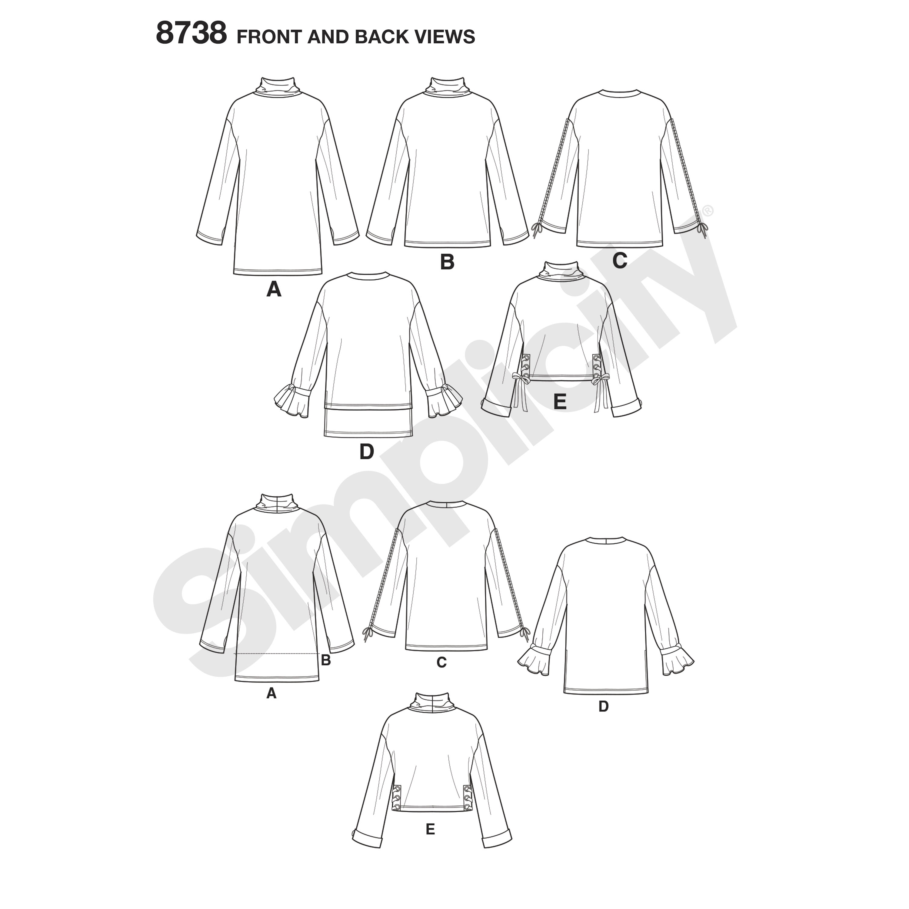 8738 - Sewing- Patterns- NZ - dresses, childrens, babies, toddlers ...